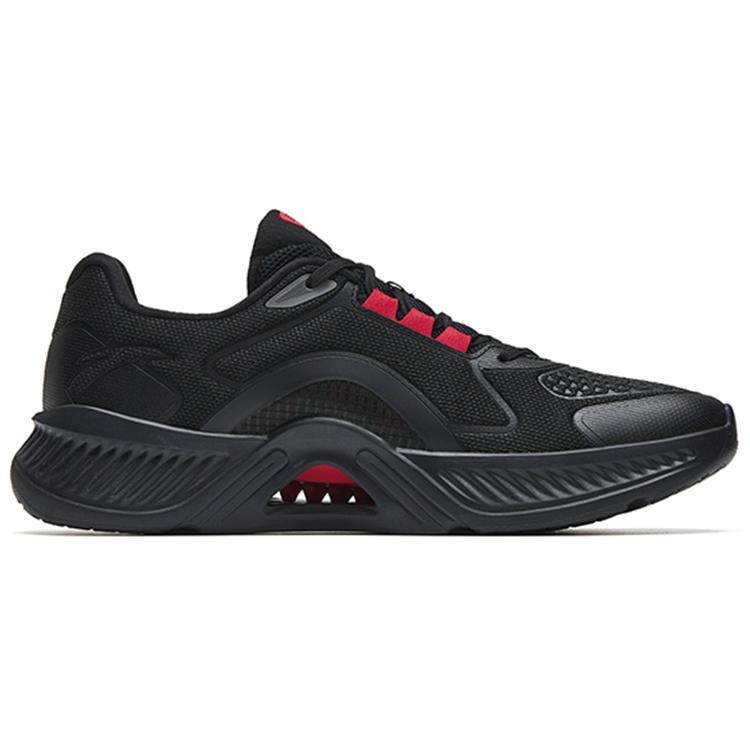 New Anta Low Top Training Shoes Men's Black Red 112247789-6