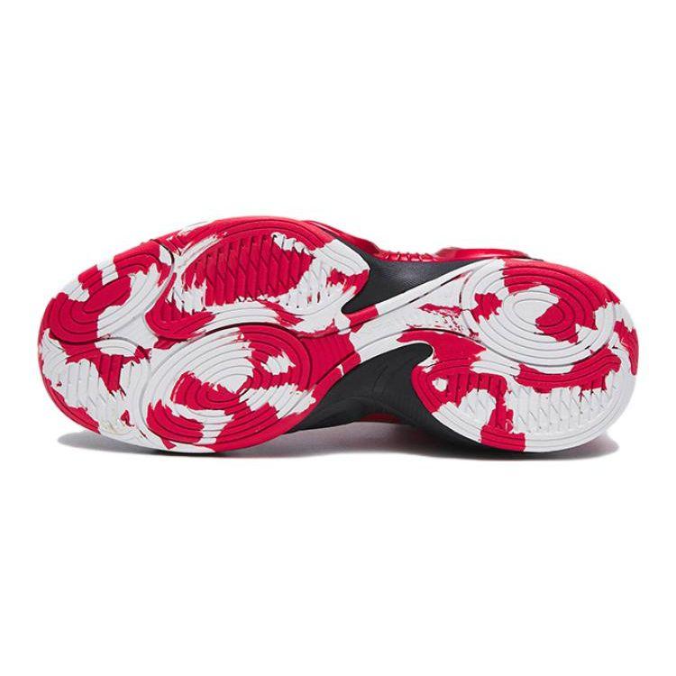 Anta Shock Absorbing High Top Kids Basketball Shoes Kids Basketball Shoes Black Red 312311167-8