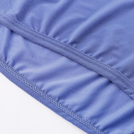 Wide Waistband Men Underwear Ice Silk Breathable Mesh Shorts Panties Solid Color Side Slit Loose Fit Underpants