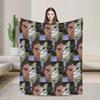 Dexter TV Show Movie Poster Blanket Flannel Spring Autumn Morgan Lightweight Thin Throw Blankets for Sofa Car Bedding Throws
