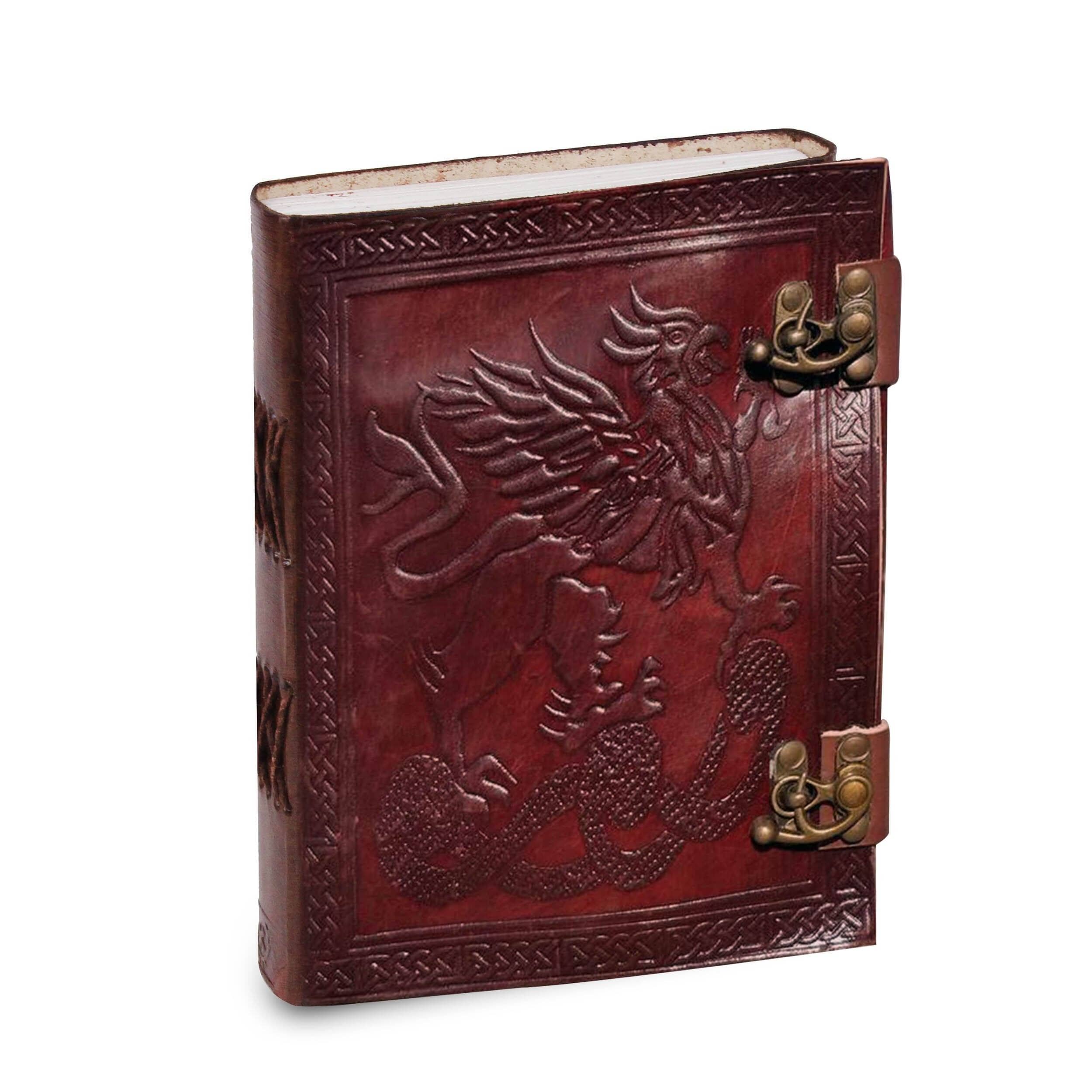MaheTri Memphis Notebook Handmade Leather Journal 7 H x 5 W Inches коричневый