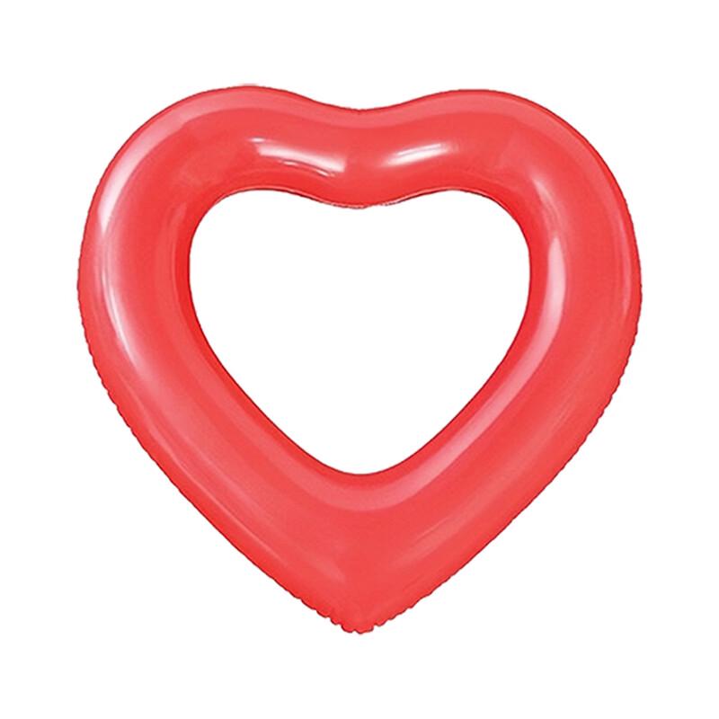 Inflatable Sequin Heart Swimming Ring