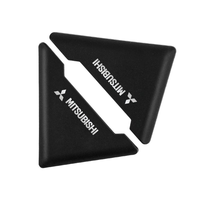 2PCS Car Door Corner Bumper Buffer Protection Scratch Protector For Mitsubishi Asx Lancer Outlander Pajero Ralliart Accessories