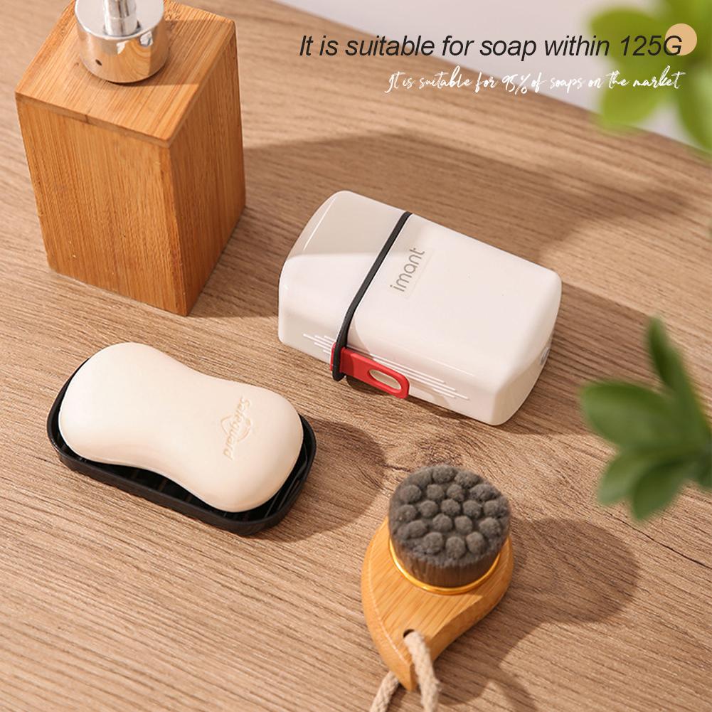 Portable Travel Soap Box With Lid Square Storage Soap Container Drain Waterproof Mini Sealed Box