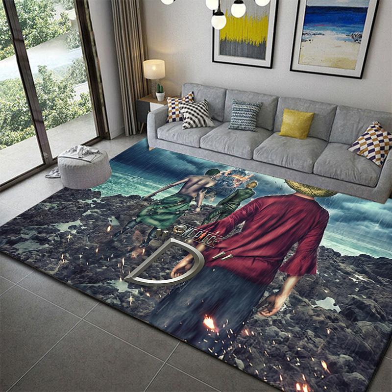 One Piece Fantasy Anime Style Rug Soft Cozy Non-Slip Indoor Area Mat