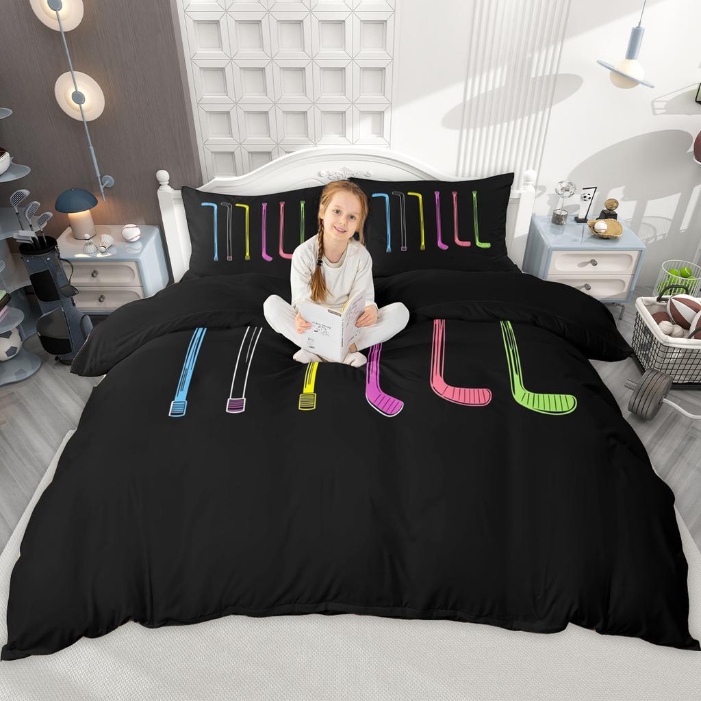 Dekbed Homewish IJshockey Voor Jongens Meisjes Sport Dekbed Set Atleet Cadeaus Bed Set