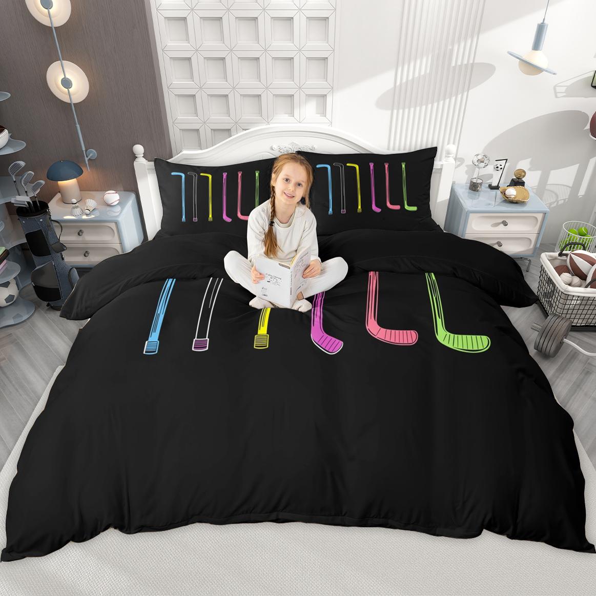 

Comforter Homewish Ice Hockey For Boys Girls Sports Comforter Set Athlete Gifts Bed Set Comforter (quilt)-EU Single(135*200cm)3pcs