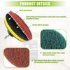 Car Electric Drill Brush Kit Electric Cleaning Brush Tool Polishing Pad Household Cleaning Tool for Bathroom Floor Tub