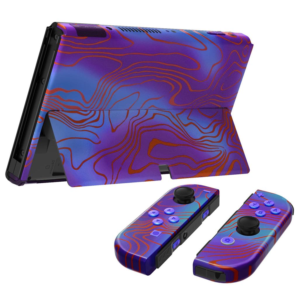 Not the main unit eXtremeRate Switch Pattern back plate for OLED PC switch Back switch compatible for Switch OLED handheld controller kicks stand and