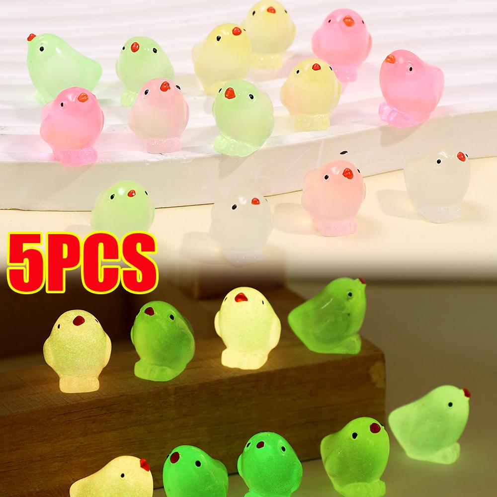 Auto Nachtleuchtendes Ornament Auto Mittelkonsole Cartoon Niedlich Leuchten Anhänger Mikro Landschaft Auto Innenraum DIY Dekorative Harz Ornament