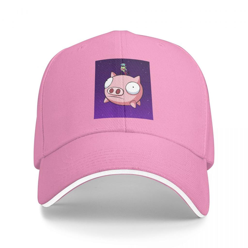 Invader Zim Pig Cute Cartoon Print Baseball Caps Snapback Baseball Hats Breathable Casual Casquette Outdoor for Men And Women