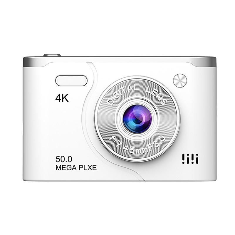 Retro Ccd Digitalkamera 4K Dual-Objektiv Videokamera 8x Zoom 2,4 Zoll Bildschirm 6400W Pixel Lange Akkulaufzeit Für Reisen Und Studenten