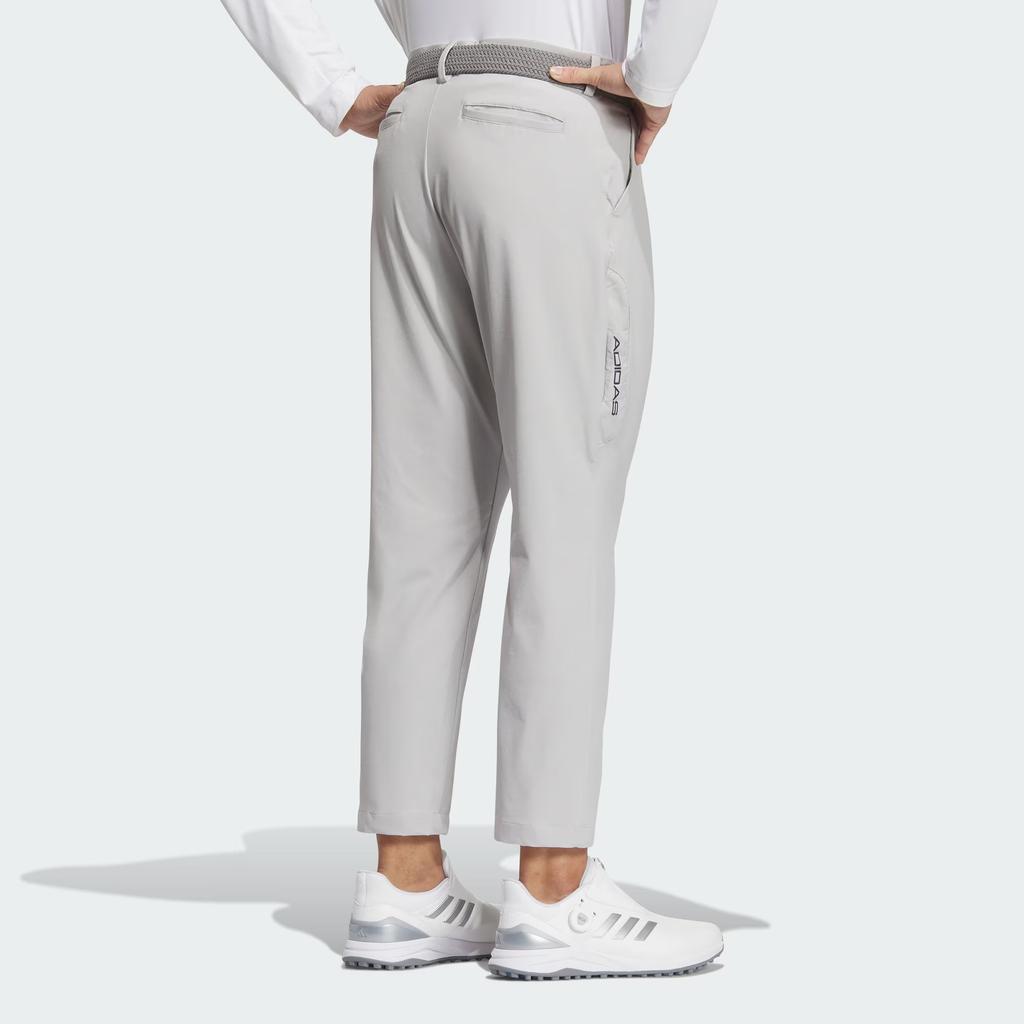 Adidas Aeroready 4-Way Stretch 9/10 Wide Letter Logo Print Golf Knitted Sports Pants Men Pants Light-Gray IN9021