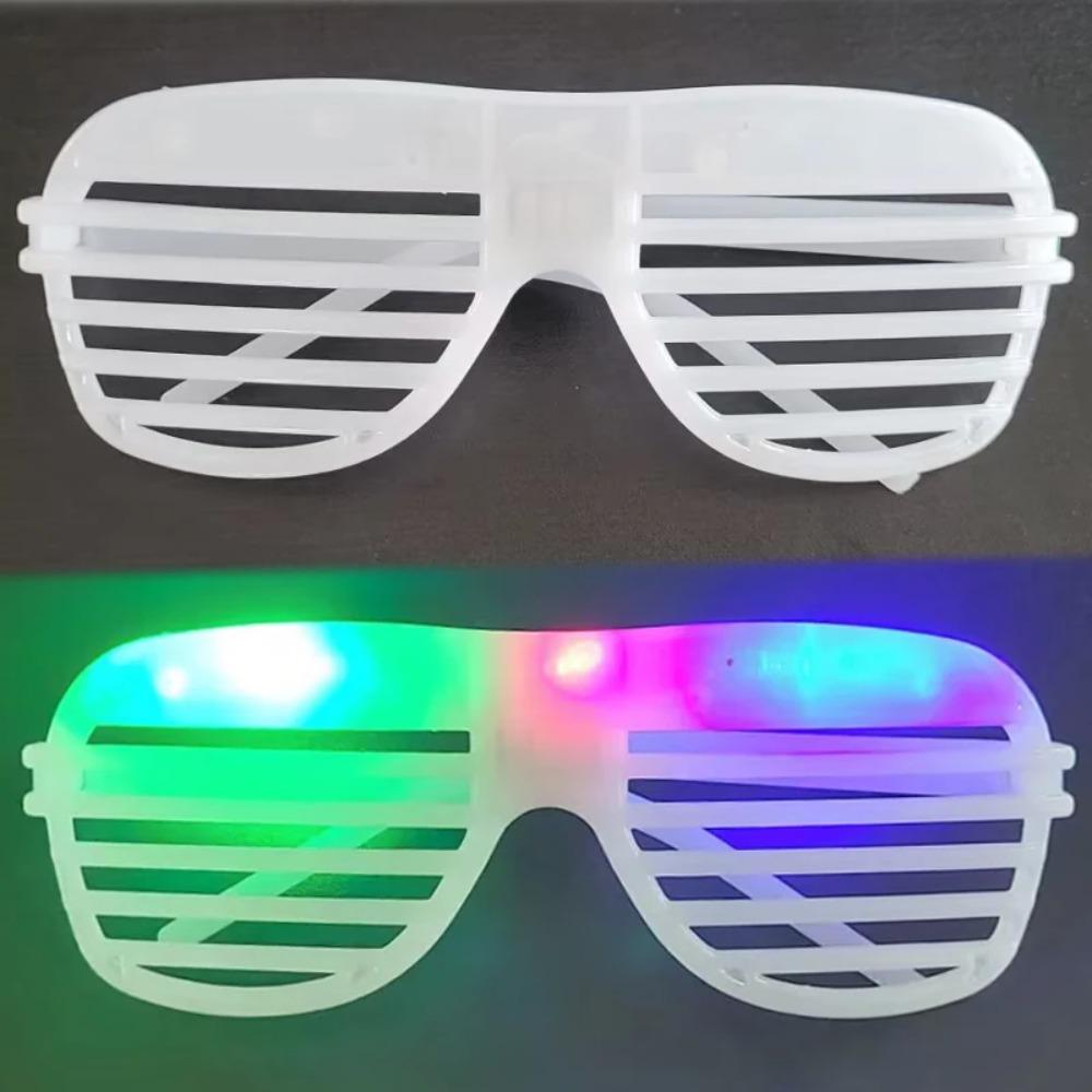 10/20/30PCS 3 Modes LED Glasses Glow In The Dark Party Neon Luminous Glasses Birthday Wedding LED Party Supplies