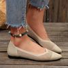 Fashion Lightweight Slip On Flat Shoes Woman Knit Mesh Breathable Summer Shoes for Women Mix Color Soft Sole Casual Work Shoes Plus Size
