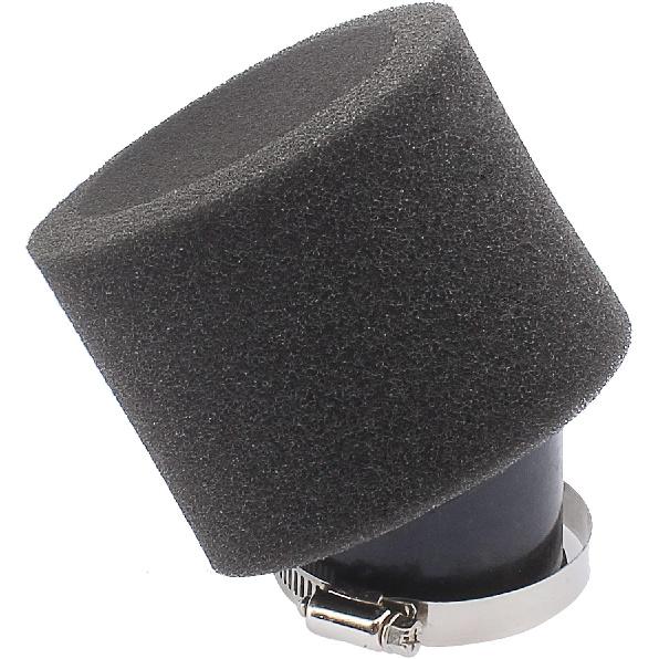 2Pcs Universal 44mm 45mm 46mm Angled Double Foam Pod Performance Filter 50cc 70cc 90cc 110cc 125cc ATV Quad Scooter Go Kart Moped Pit Dirt Pocket