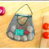 Mesh Net Fruit Vegetable Garlic Onion Hanging Storage Bags Food Reusable Bag Organizer Home Hollow Kitchen Accessory