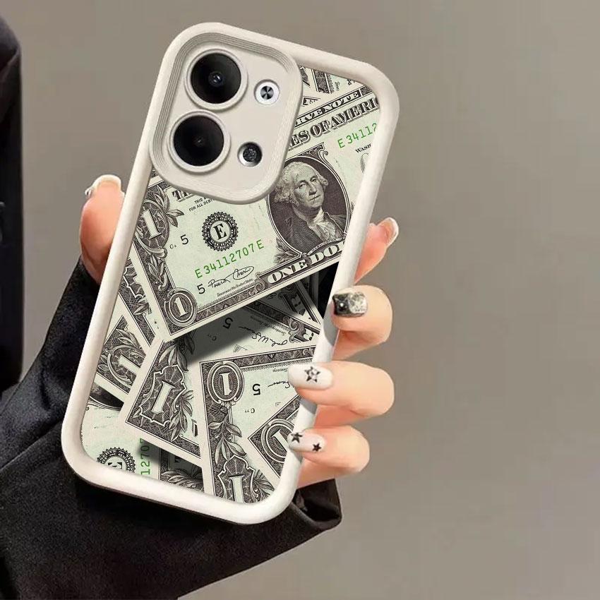 Fashion US Dollar Money Pattern Phone Cases For Oppo Reno 14 13 12 11 F 10 5G 6 7 8 Pro Plus Cover 8T 4G 7Z 8Z 14Pro Soft Fundas