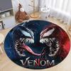 Disney Venom Movie HD Printed Round Carpet Living Room Sofa Chair Bedroom Rugs Flannel Anti-Slip Scary Home Decor Mat