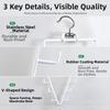 2Pcs 12 Hooks Metal V Shaped Hanger Wall Mounted Laundry Hanger Hat Storage Rack  Household