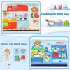 Children'S Cartoon Blue Learning Board Children'S Toy Book Exercise Learning Hands-On Ability Educational Toy Felt Board