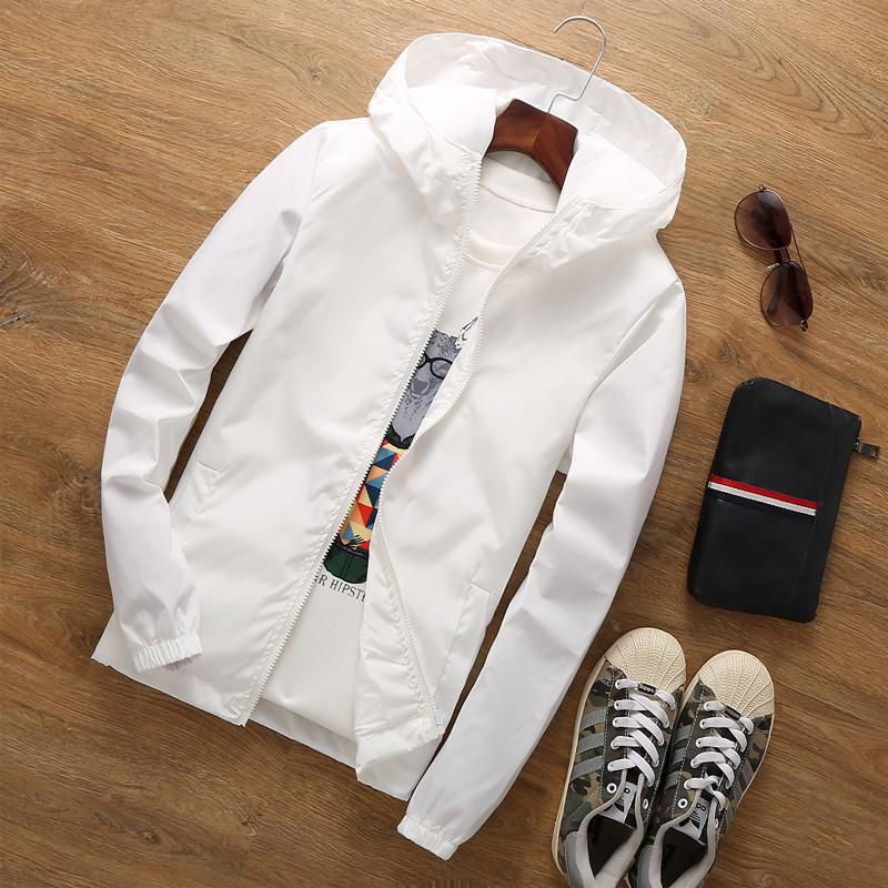 Fashion Loose Coat Men's Sports Jacket Solid Color Hooded Casual Jacket Plus Size