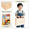 Montessori Wooden Building Toy with Construction Ages and Perfect as a Birthday Gift for Boys and Includes Storage Box Tools, 3, 4, 5, 6, 7, 8, Girls,