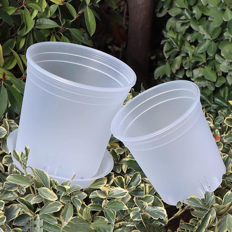Flowerpot Transparent Breathable Flower Pots Seedling Pots Potted Plants Home Balcony Rose Root Control Pot Gardening Supplies