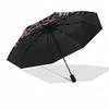 Monster Truck Themed Travel Umbrella 8 Ribs Automatic Opening and Closing, Portable Folding Design, Compact and Stylish Umbrella Suitable fo