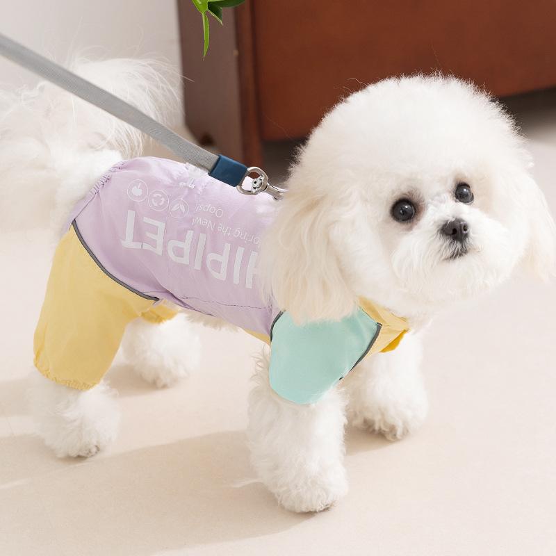 Dog Clothes Spring and Summer Out Sunscreen Four-legged Jacket Medium and Small Dog Teddy Bear Thin Pet Clothing