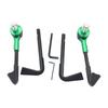 1 Pair Green CNC Universal Motorcycle 7/8'' 22mm Handlebar Front Brake Clutch Lever Protector Hand Guard