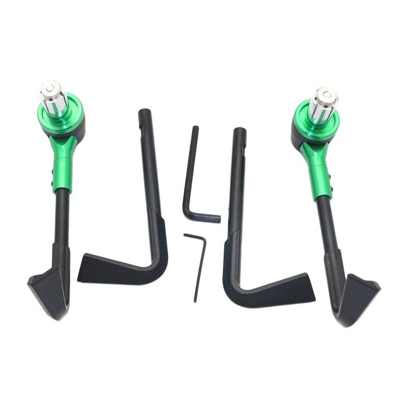 1 Pair Green CNC Universal Motorcycle 7/8   22mm Handlebar Front Brake Clutch Lever Protector Hand Guard