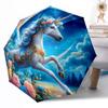 Unicorn Automatic Umbrella Compact 8-Rib Design Durable  & Iron All-Season Umbrella for Travel Elegant Women's Umbrella