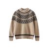 Autumn/Winter Unisex Pure Wool Fair Isle Knit Sweater Pullover for Children