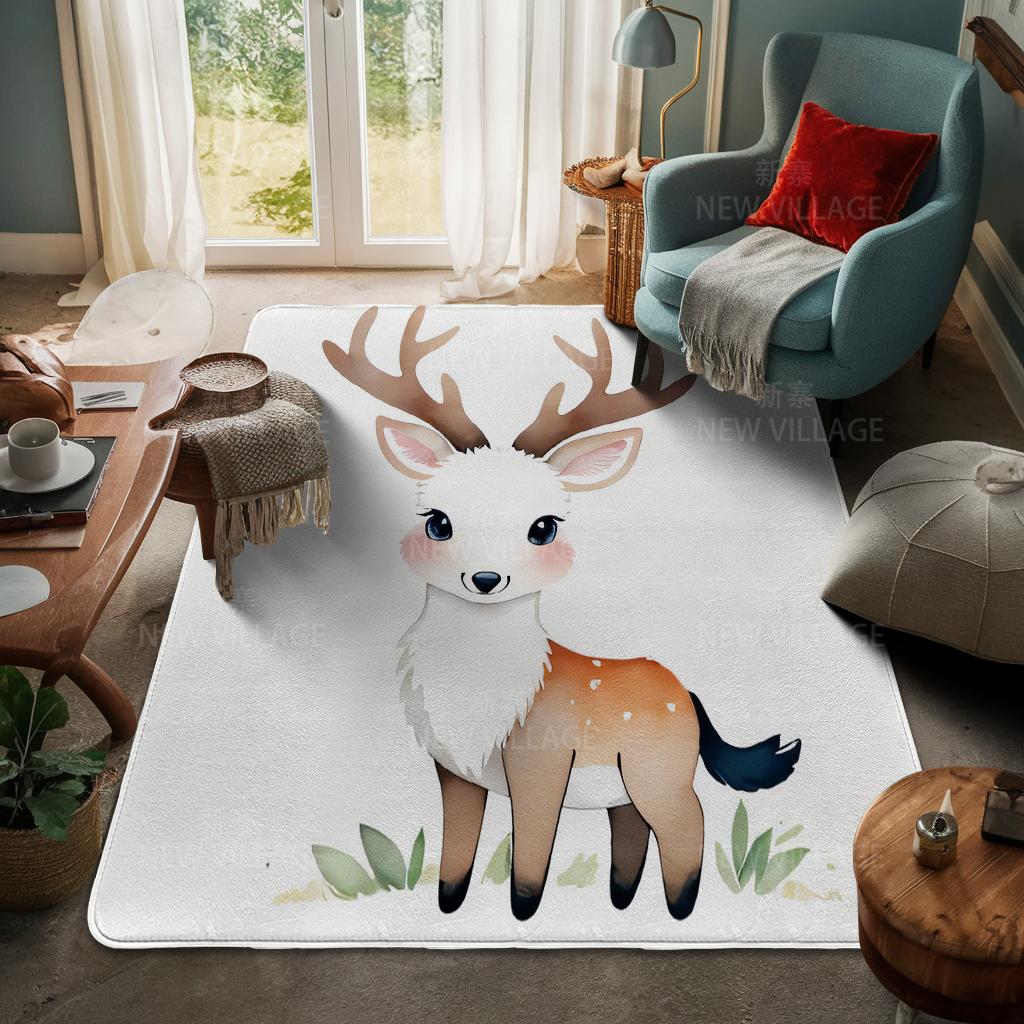 House Entrance Carpet Home Door Mat Living Room Bath Foot Bathroom Non-slip Water Absorption Rugs Bath Merry Christmas Winter