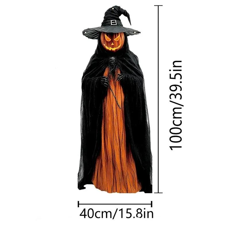 

2D Halloween Horror Evil Pumpkin Man hanging Background Cloth Halloween Terror Atmosphere Indoor and Outdoor Decoration Supplies