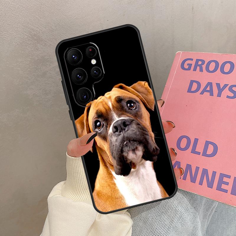 

Boxer Dog Case For Samsung Galaxy S25 Ultra S20 S21 S22 S24 S23 Ultra S9 S10 Plus S25 FE Cover Coque Galaxy S23