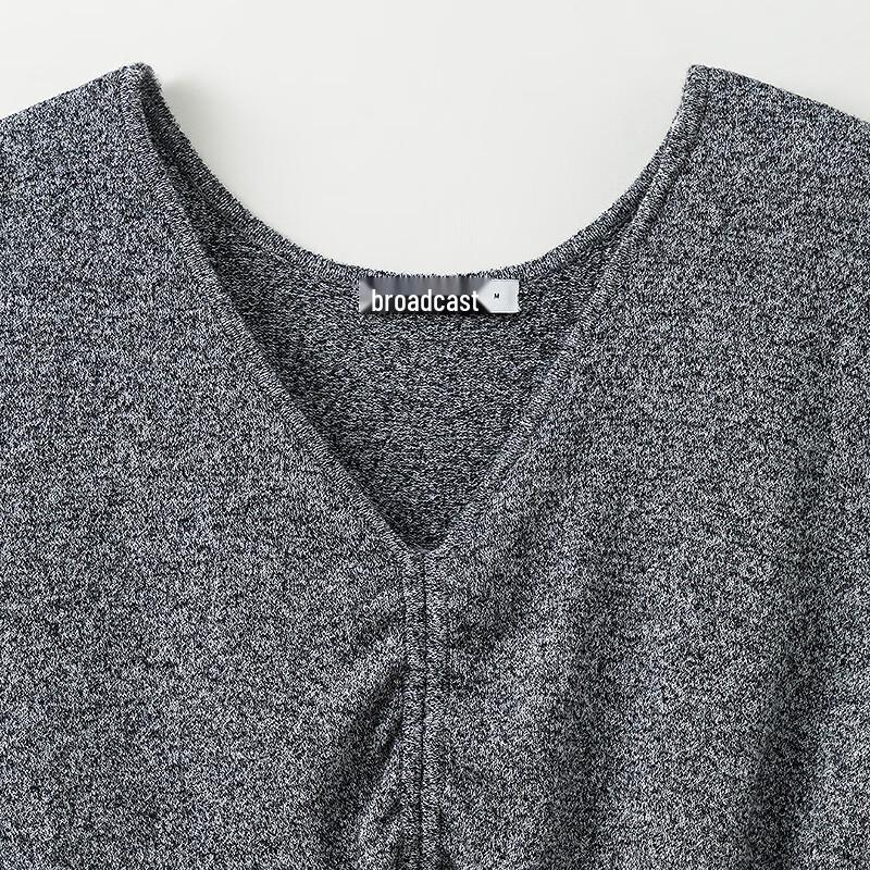 Broadcast Grey Slim-Fit Knit Top for Women