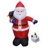 LED Inflatable Cute Air Blown Up Toy Illuminated Santa Claus Ornament Lighted Giant Model Ornament for Xmas Garden Party Decor