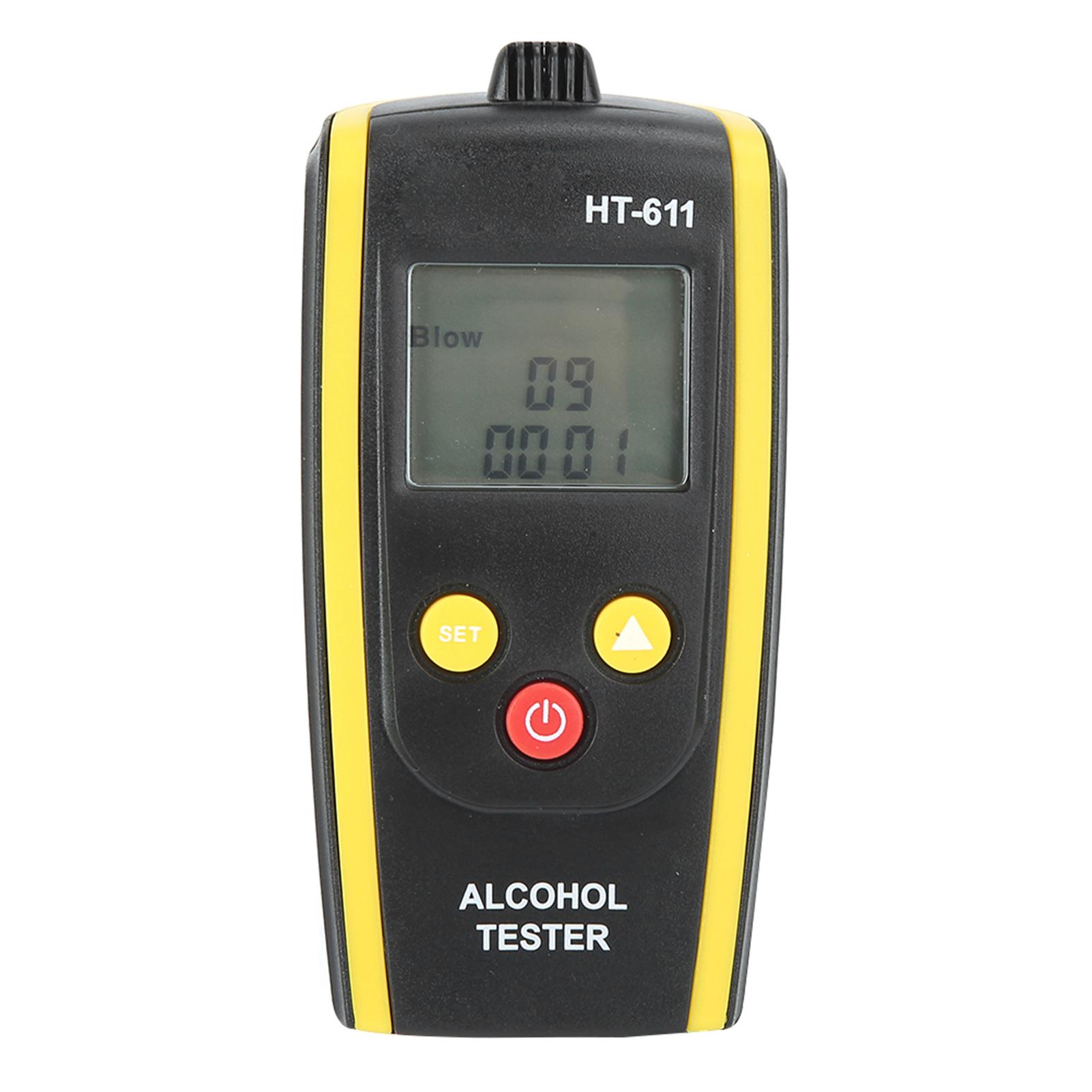 

Тестер алкоголя в выдыхаемом воздухе HT611 с ЖК-дисплеем высокого разрешения, бесконтактный алкотестер