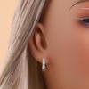 Classic two wear method design women's earrings Natural triangle 8.0mm sky blue topaz 925 sterling silver jewelry for party wear
