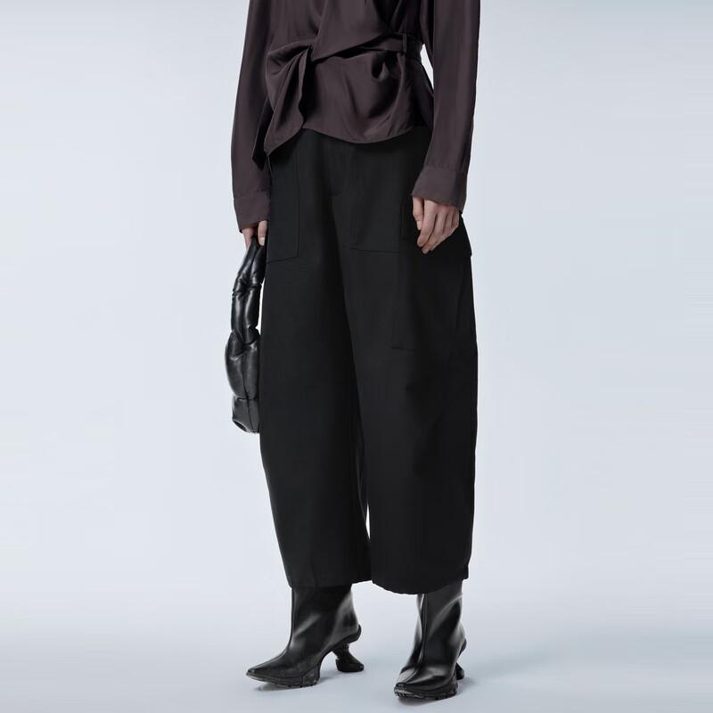 

JNBY Women s Wide-Leg Cropped Cargo Pants XS