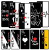 Handyhülle für Xiaomi Redmi Note 14 13 12 5G 11 10 Pro Plus 4G 9S 9 14C 13C 12C 10C 9C 9A Weiche TPU-Hülle Niedliche Buchstaben für Paare Kunst