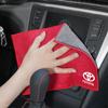 Car Cleaning Soft Brush Dust Remover Suede Wash Towel For Toyota 86 Mirai Supra Prado Alphard Crown Vellfire Venza Reiz Keyring