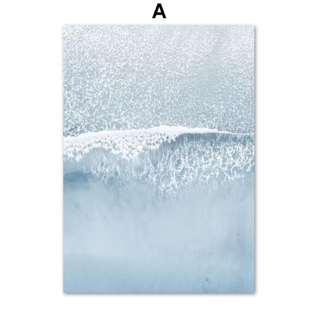 

Голубое море, пляжный мост, натуральный морской пейзаж, настенная живопись на холсте и принты, настенные панно для декора гостиной, плакаты на скандинавскую тему 21*30cm