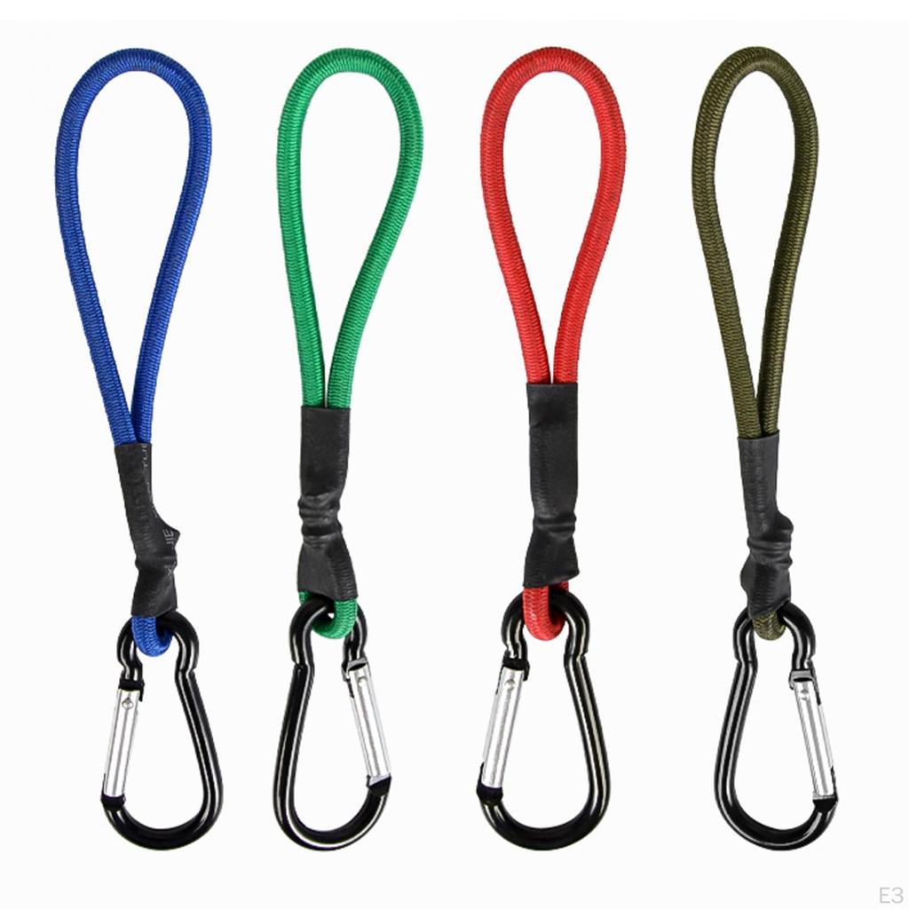 Bungee Cord with Alloy Carabiner Hook, Short Canopy Ties for Tents And Wire Racks in Outdoor