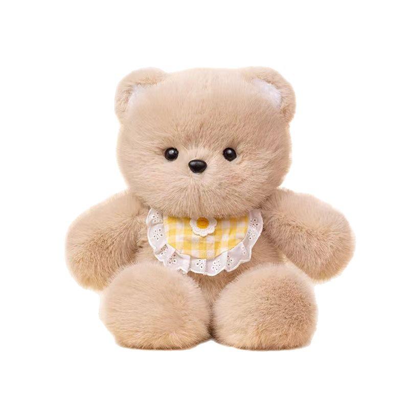 Calico Cat Little Bear Sleeping Plush Doll Pillow - Cute Gift for Girls