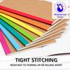 Feela Craft Notebook A5 60 Hatron Travel Composition School Supplies 8-Pack Softcover, Waterproof, Pages, Lined, Thread-Bound, Notebook, Diary,