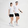 Li Ning Table Tennis Series Short Sleeve Round Neck Top Cool Elastic Bottoms Casual Sports Suit Unisex suit White AATV019-3