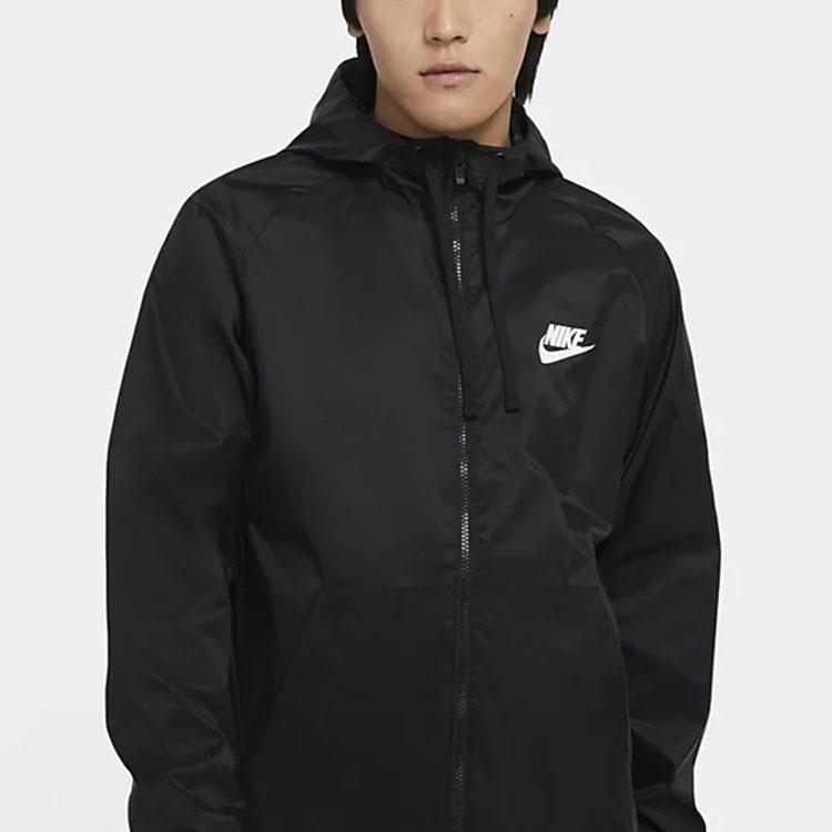 Nike Large Back Logo Zip Hoodie Sport Jacket Men Tops Black CZ8677-010